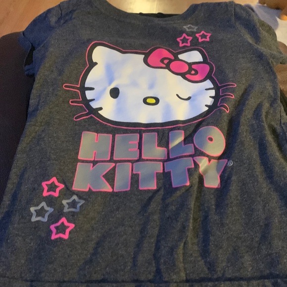 Hello kitty, dark gray T-shirt - Picture 1 of 3